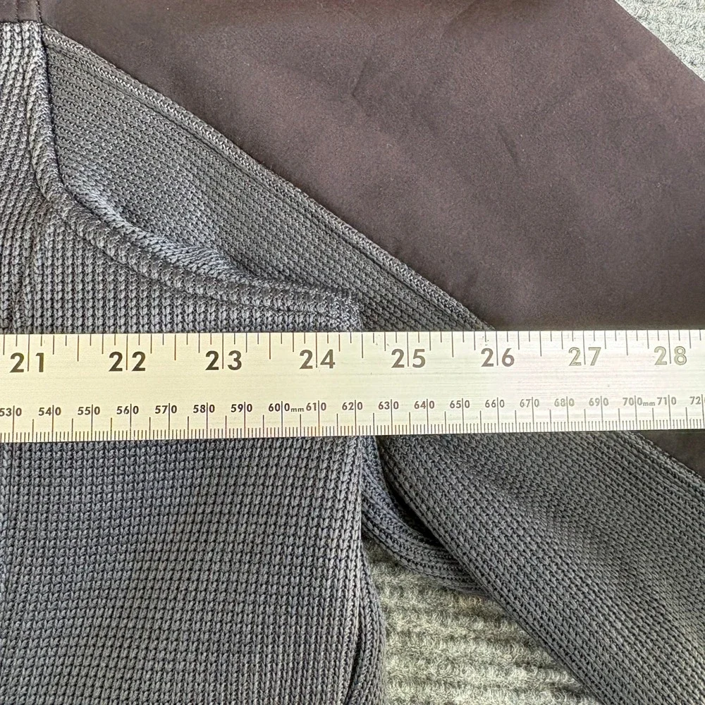 Swiss Tech Mens Hybrid Softshell Fleece Jacket Black Gray Full Zip Large 42-44